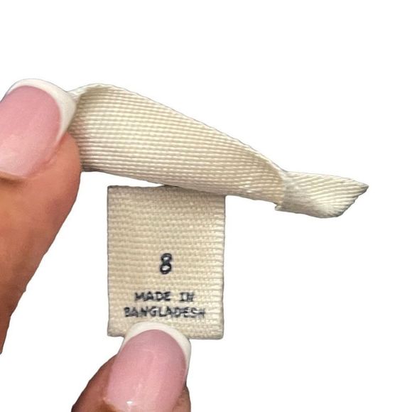 Lands’ End Girl’s Medium Wash Denim Button Front Collared Top Size 8 - Picture 7 of 12